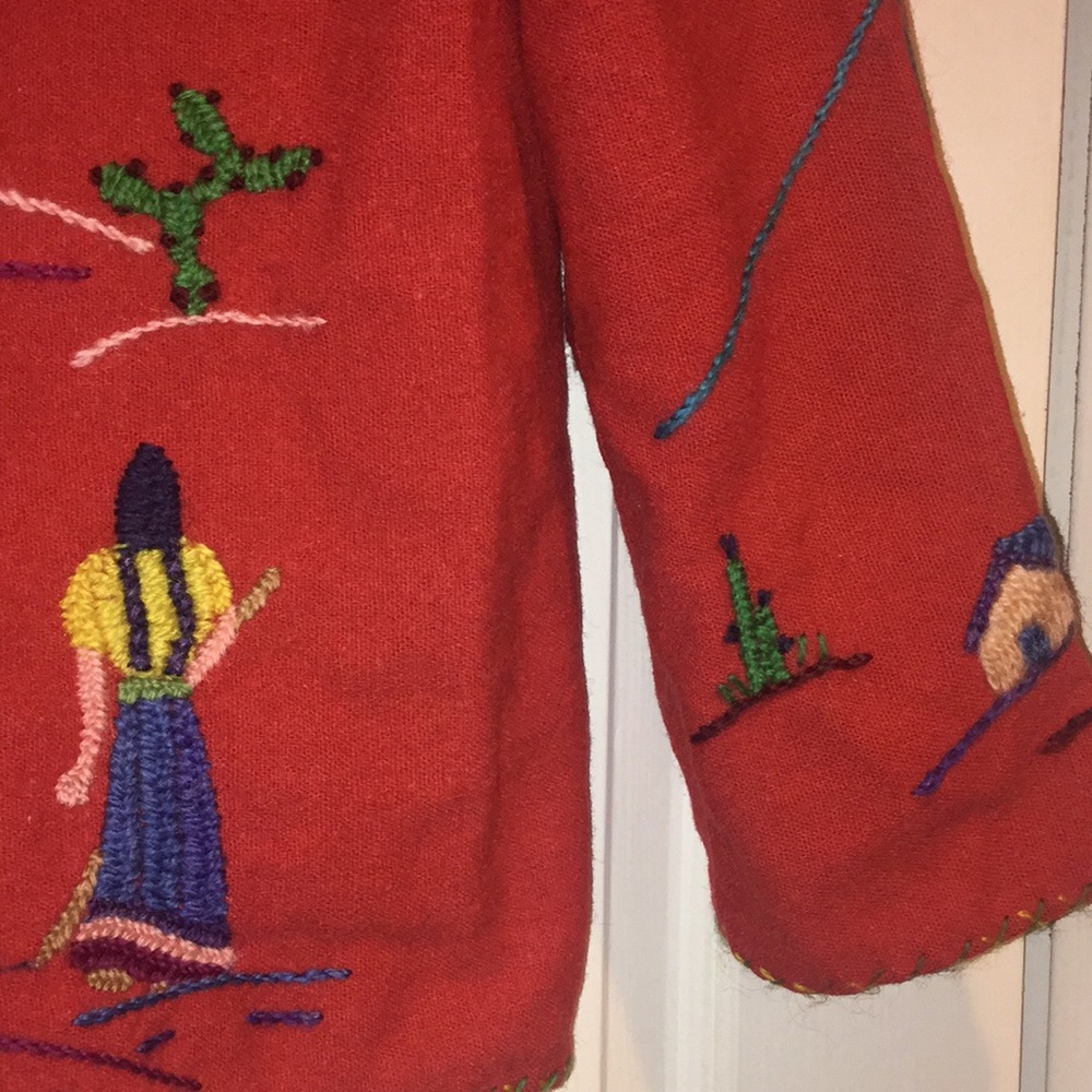 Antique vintage 1940s Mexican souvenir jacket - Picture 7 of 12